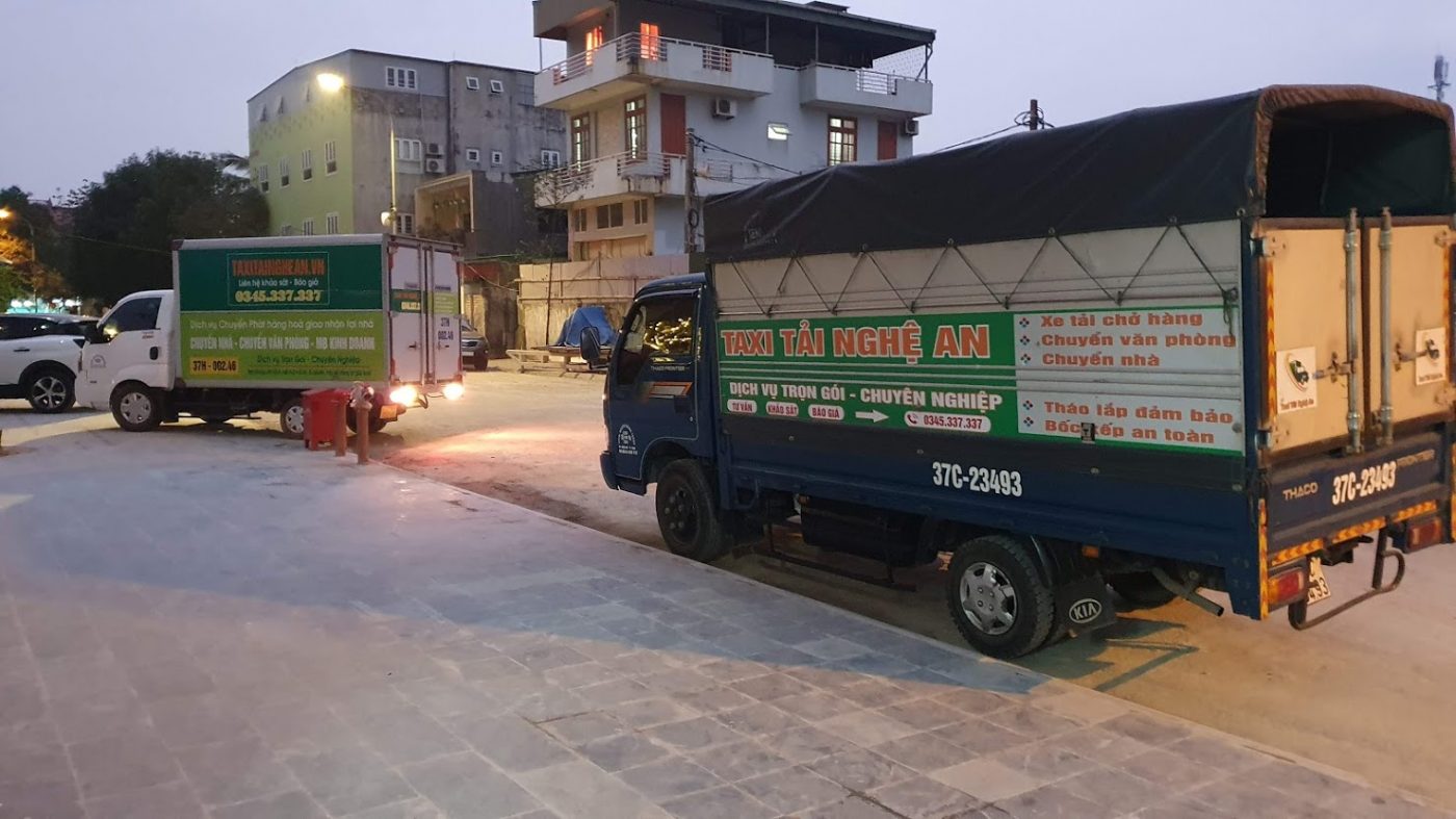 xe tải chở hàng tp vinh - tx hoàng mai