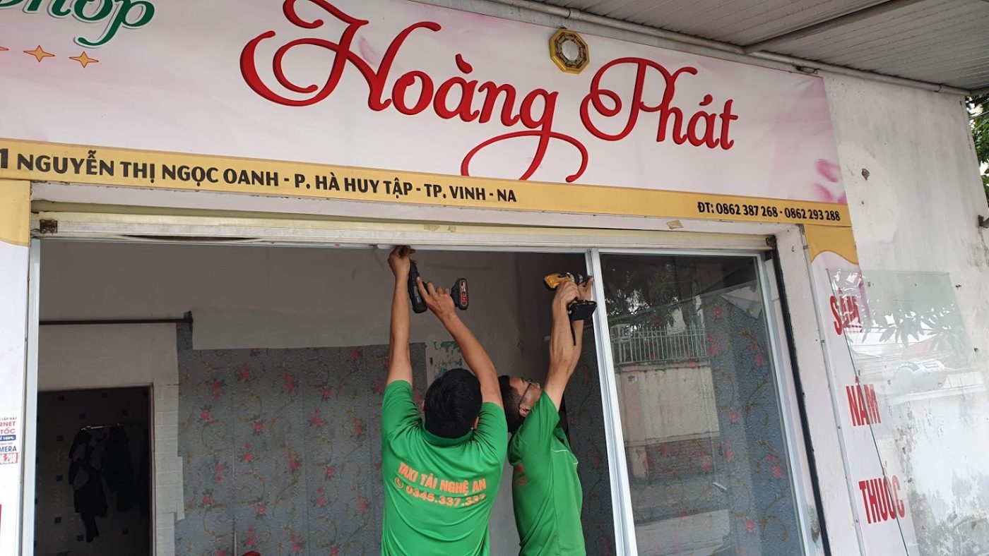 tháo lắp biển bảng quảng cáo